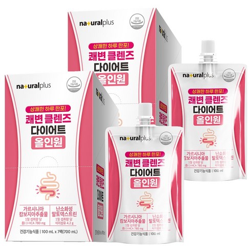 내츄럴플러스 쾌변 클렌즈 다이어트 올인원 7p, 700ml, 2개