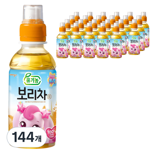 웅진 캐치 티니핑 유기농 보리차, 200ml, 144개