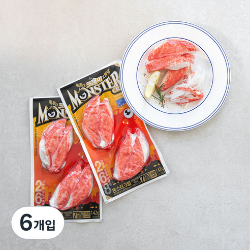 크래미 몬스터크랩 맛살, 142g, 6개입