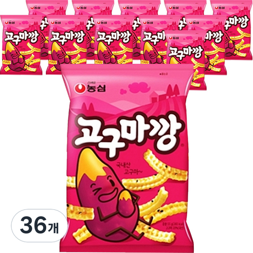 농심 고구마깡, 83g, 36개