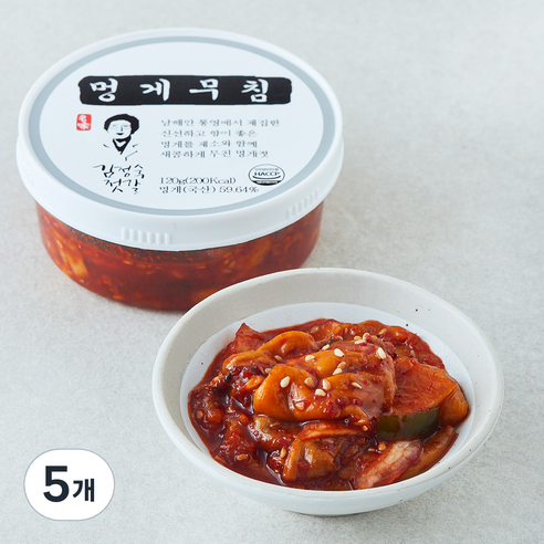동광 김정숙 젓갈 멍게무침, 120g, 5개