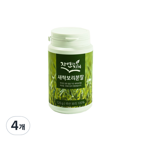 자연의지혜 새싹보리 분말, 4개, 120g