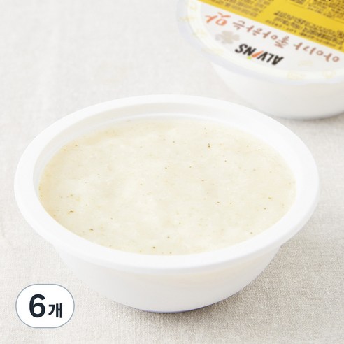 엘빈즈 이유식 초기2 5~6개월 닭가슴살브로콜리묽은죽, 160g, 6개, 혼합맛(닭가슴살/브로콜리)