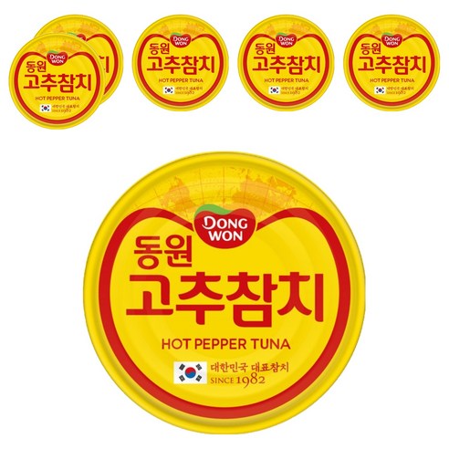 동원참치 고추 참치, 150g, 6개
