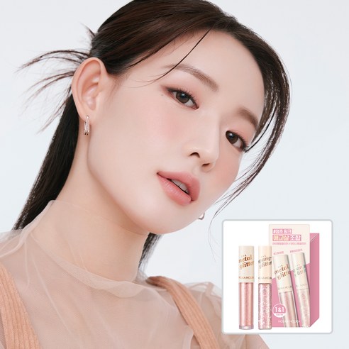 홀리카홀리카 글리터조합 스윗하트+ 페어리파츠 세트, [기획] 핑크, 1세트