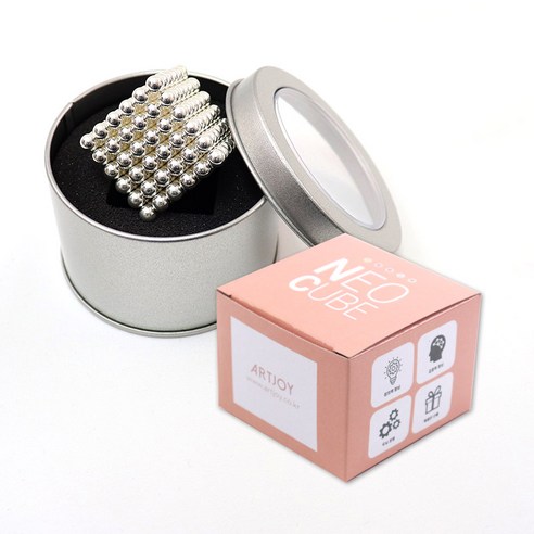 아트조이 네오큐브 5mm + 철제케이스 + 종이케이스, 실버, 1개