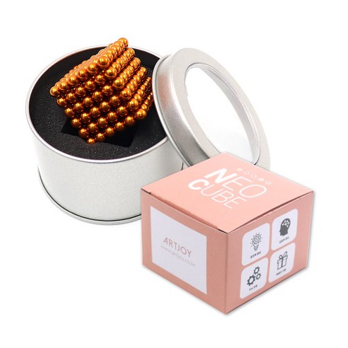 아트조이 네오큐브 5mm + 철제케이스 + 종이케이스, 오렌지, 1개