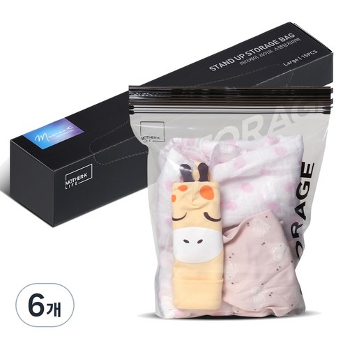 마더케이라이프 스탠딩 지퍼백, 15개입, 6개