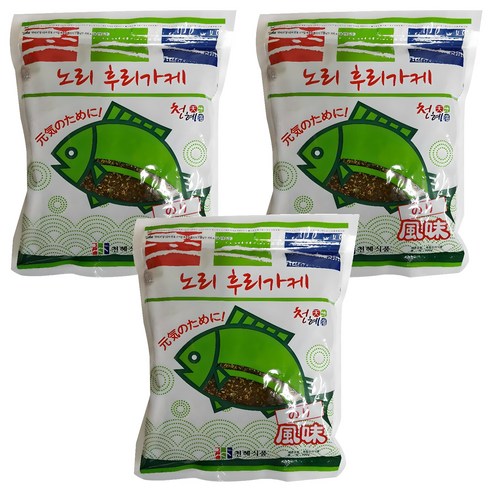 천혜식품 노리 후리가케, 500g, 3개