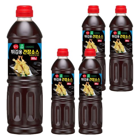 이엔 일식 튀김용 간장 소스, 900ml, 5개