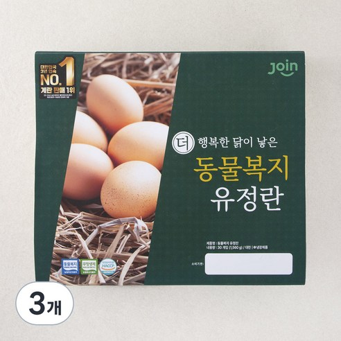 조인 동물복지 유정란, 30구, 3개