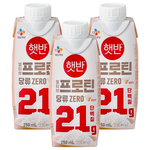 얼티브 프로틴 쌀밥맛, 250ml, 3개