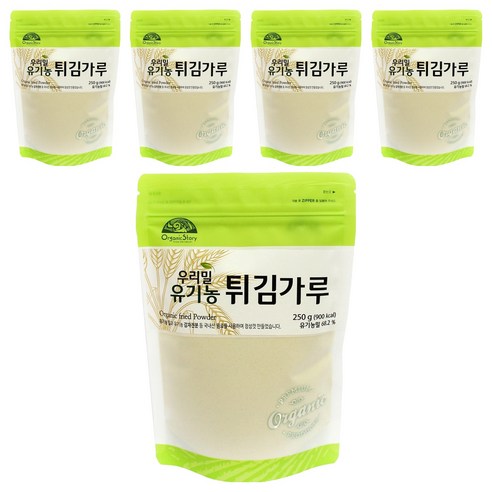 오가닉스토리 유기농 튀김가루, 250g, 5개