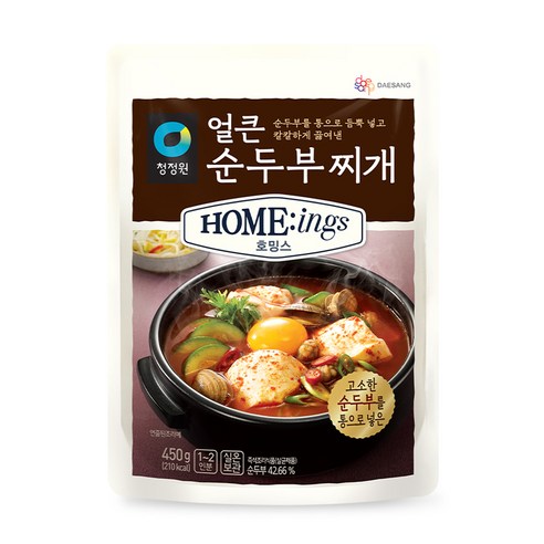 청정원 호밍스 얼큰 순두부찌개, 450g, 1개