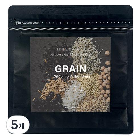 린제이 리네추럴 그레인 모델링팩 지퍼백 400g, 1개, 1개입