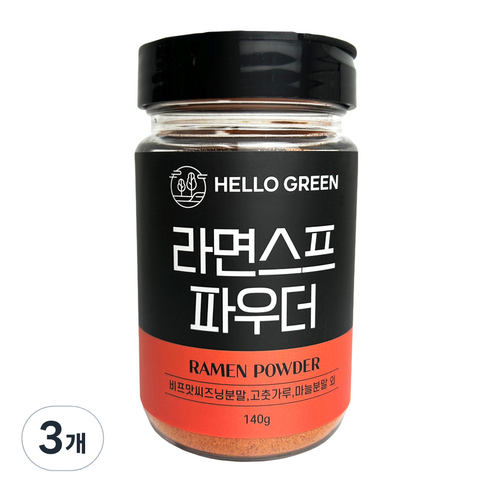 헬로우그린 라면 스프 파우더, 140g, 3개