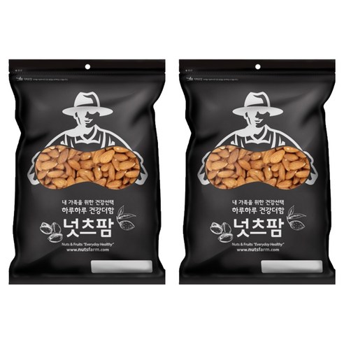 넛츠팜 생 아몬드, 400g, 2개