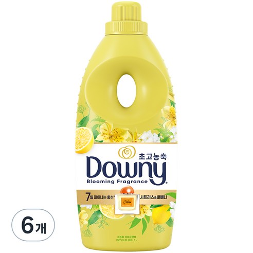 다우니 7일간 피어나는 향수 컬렉션 시트러스 앤 버베나 초고농축 섬유유연제 본품, 1L, 1개