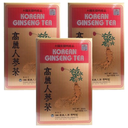 고려인삼뿌리방 고려 인삼차, 3g, 100개입, 3개