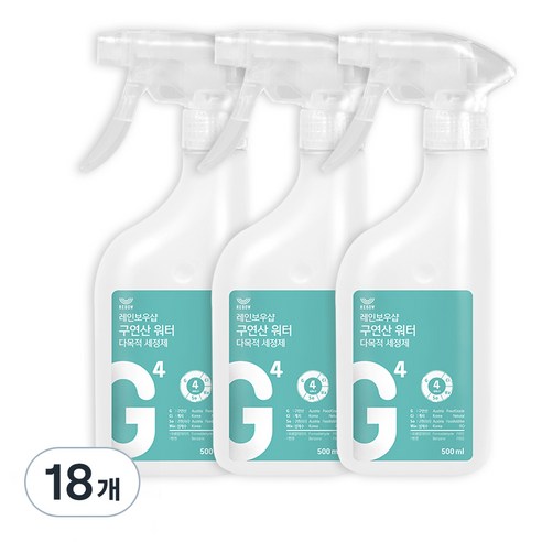 레인보우샵 구연산 워터 다목적세정제, 500ml, 18개