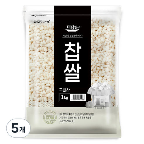 더담은 국산 찹쌀, 1kg, 5개