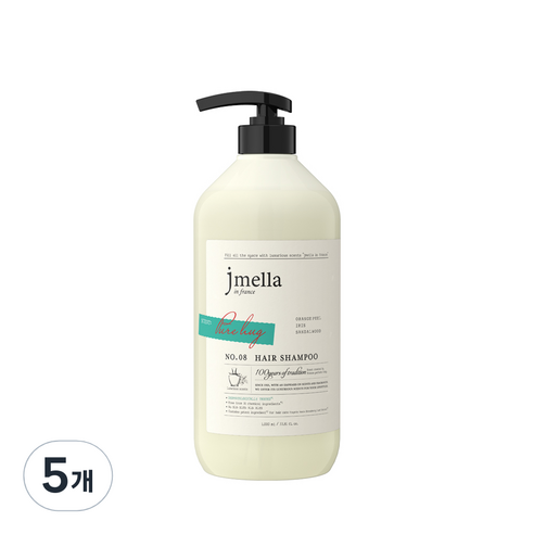 제이멜라 인 프랑스 시그니처 퓨어 허그 헤어 샴푸, 5개, 1000ml