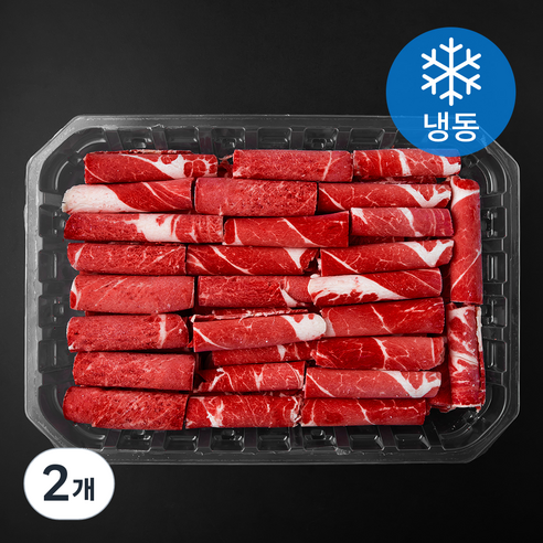 푸드랩플러스 호주산 양지 샤브샤브용 (냉동), 2개, 1kg