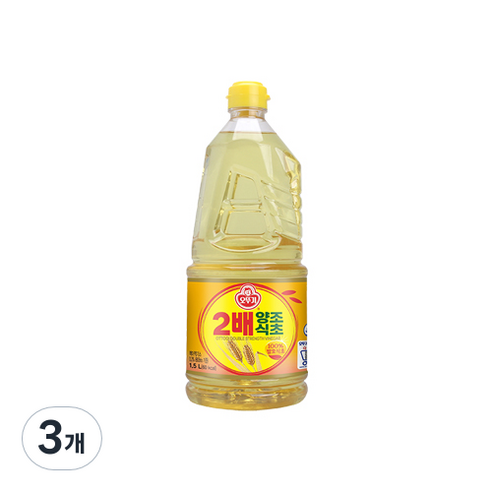 오뚜기 2배 양조식초, 1.5L, 3개