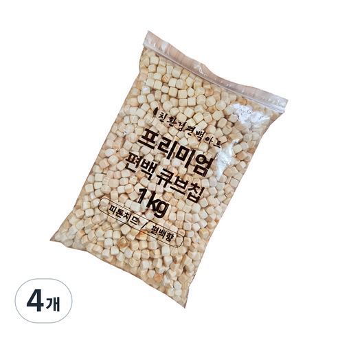 편백아트 프리미엄 편백 큐브칩 촉감각완구 9~10mm 1kg, 4개