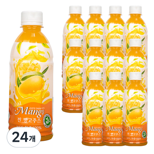 파모빗 찐 망고 주스, 350ml, 24개