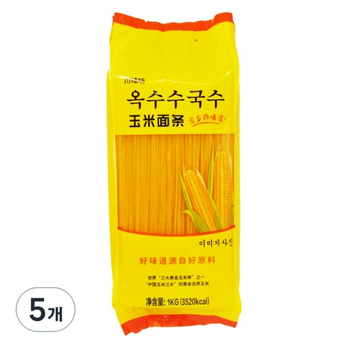 천미방 이명기 옥수수 국수, 1kg, 5개