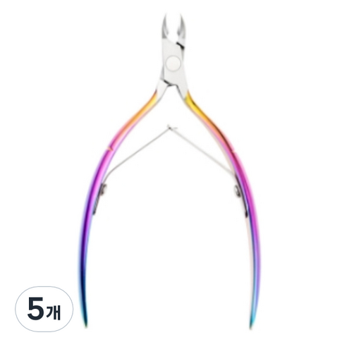 고나비 네일 아트 니퍼 L, 5개, 티타늄