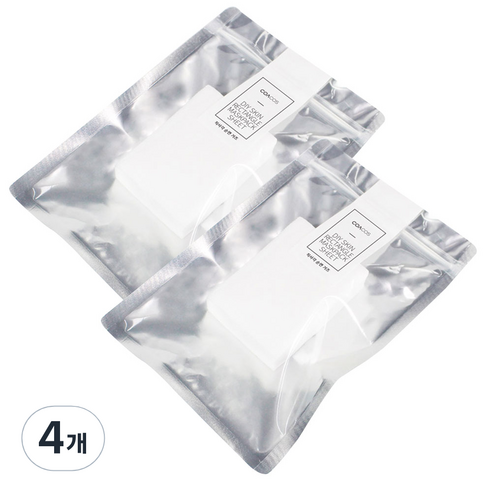 코아코스 DIY 스킨 솔루션 직사각 순면 거즈 마스크시트 100p, 4개