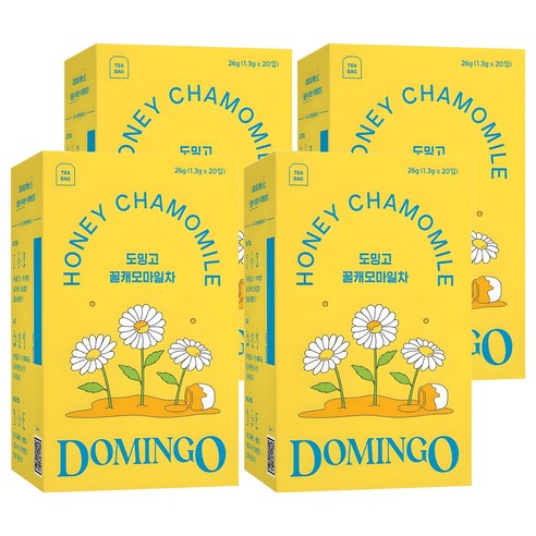 도밍고 꿀캐모마일차, 1.3g, 20개입, 4개