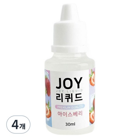 아로마조이 조이리퀴드 슬라임 향료 30ml, 4개, 아이스베리