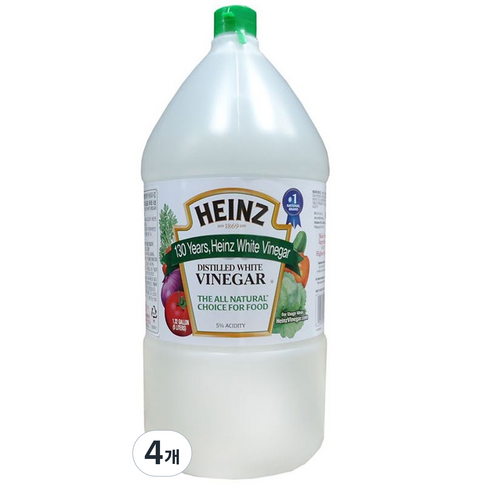 하인즈 디스틸드 화이트 식초, 5L, 4개