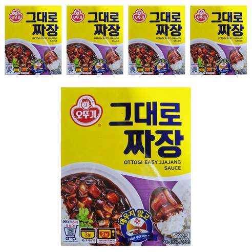 오뚜기 그대로짜장, 200g, 5개