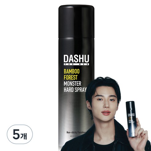 다슈 포맨 밤부 포레스트 몬스터 하드 헤어 스프레이, 280ml, 5개