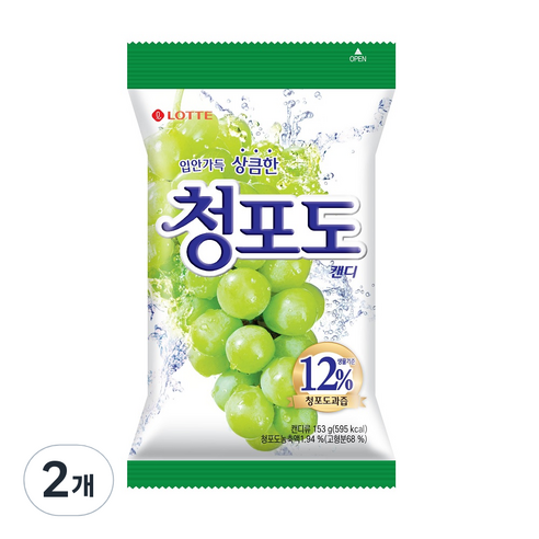청포도 캔디, 2개, 153g