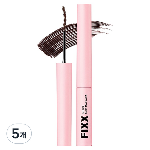 쏘내추럴 수퍼 픽스 슬림 마스카라 2.8g, 5개, 02 다크 브라운