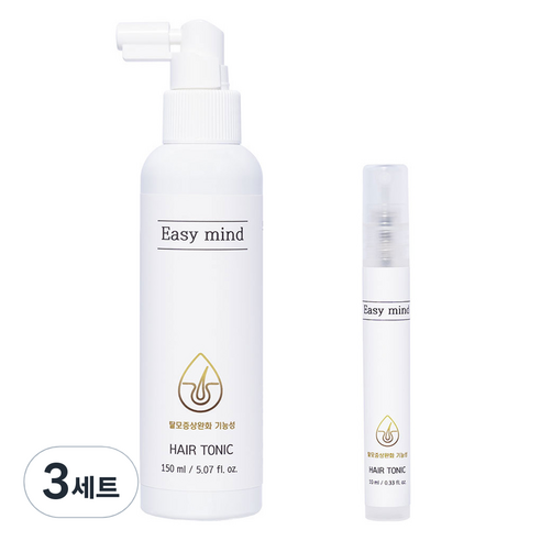 이지마인드 두피케어 맥주효모 쿨링 약산성 비건 헤어토닉 150ml + 10ml 세트, 3세트