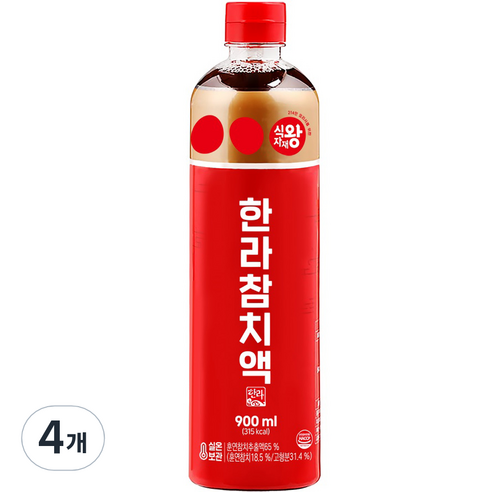 한라 참치액, 900ml, 4개