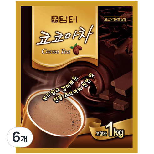 담터 코코아차, 1kg, 1개입, 6개