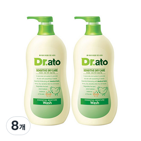 닥터아토 에센셜 모이스춰 워시, 500ml, 8개