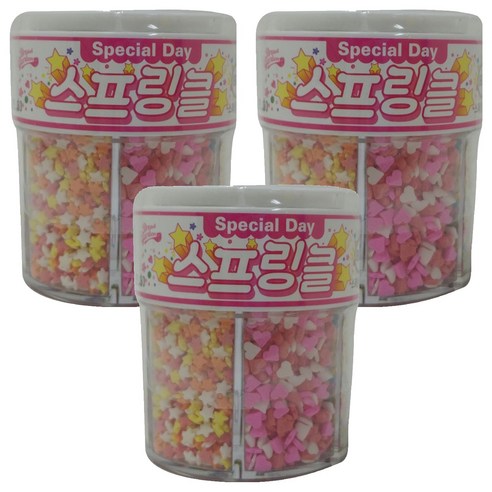 브레드가든 스페셜데이 스프링클 6종 세트, 80g, 3세트