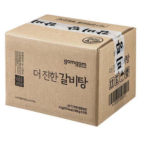 곰곰 더 진한 갈비탕 (냉동), 600g, 10개