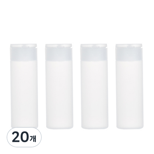 디오셀 깔금정리 다용도 소분 공병 50ml, 화이트, 20개