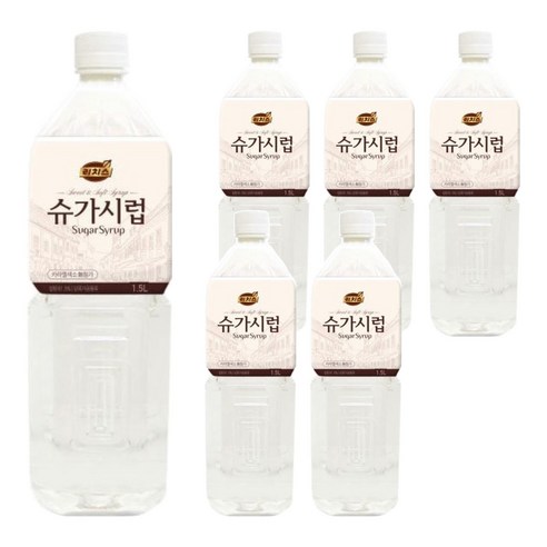 (주)동서 리치스 슈가시럽, 1.5L, 6개