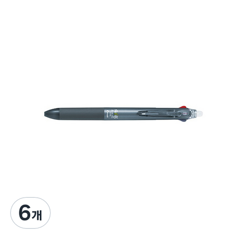 파이롯트 프릭션 2색 2C 볼펜 0.38mm, 그레이, 6개