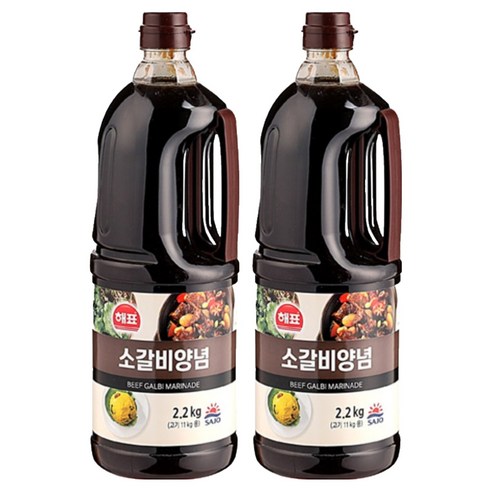 해표 소갈비양념, 2.2kg, 2개